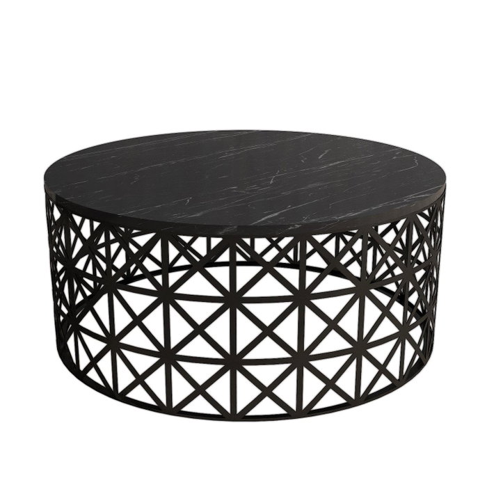 Hanah Home Selin - Black Marble